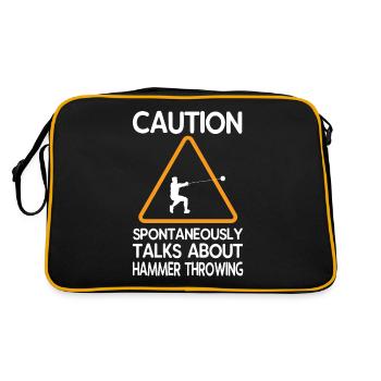 Hammer throw - Retro Bag - black/gold - Back