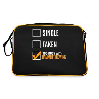 Hammer throw - Retro Bag - black/gold - Back