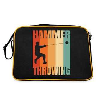 Hammer throw - Retro Bag - black/gold - Back
