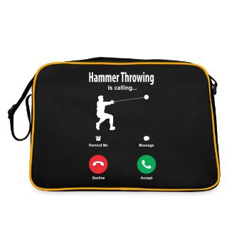Hammer throw - Retro Bag - black/gold - Back