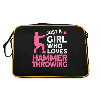 Hammer throw - Retro Bag - black/gold - Back
