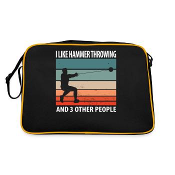 Hammer throw - Retro Bag - black/gold - Back