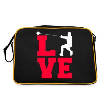 Hammer throw - Retro Bag - black/gold - Back