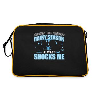 La saison des pluies me choque toujours Funny - Sac Retro - noir/or - Dos