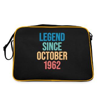 Octobre 1962 - Cadeau du 60e anniversaire. Légende. - Sac Retro - noir/or - Dos