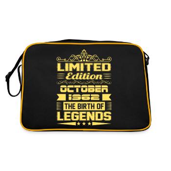 Octobre 1962 - Cadeau du 60e anniversaire. Légende. - Sac Retro - noir/or - Dos