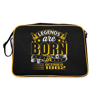 Octobre 1962 - Cadeau du 60e anniversaire. Légende. - Sac Retro - noir/or - Dos