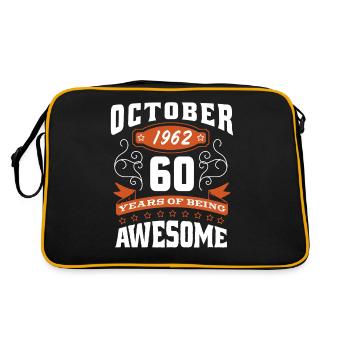 Octobre 1962 - Cadeau du 60e anniversaire. Légende. - Sac Retro - noir/or - Dos