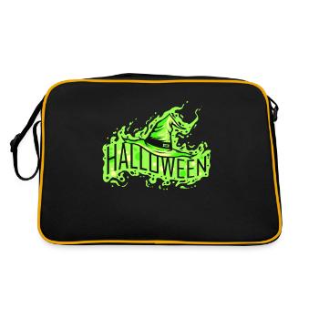Green Witch Hat Costume For Halloween - Retro Tasche - Schwarz/Gold - Hinten