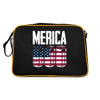Amérique États-Unis Américain Américain - Sac Retro - noir/or - Dos