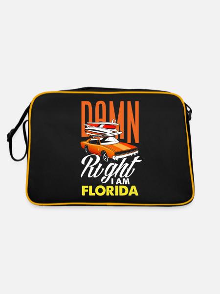 Floride - Sac Retro - noir/or - Dos
