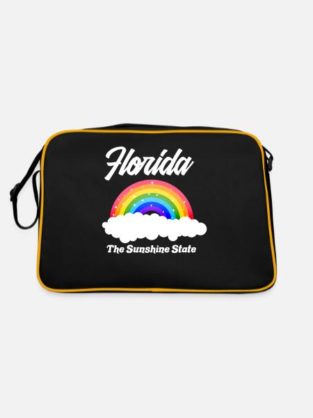 Florida - Retro Tasche - Schwarz/Gold - Hinten