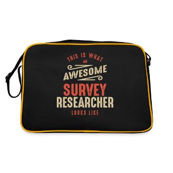 Drôle génial Chercheur d’enquête Profession d’emploi - Sac Retro - noir/or - Dos