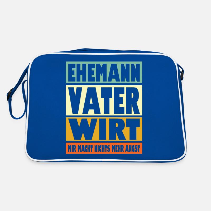 Wirt Vater Ehemann Held Retro Tasche