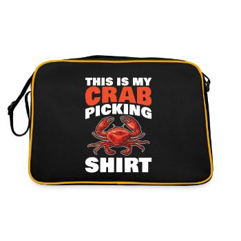 This Is My Crab Collection Design For All - Retro Bag - black/gold - Back