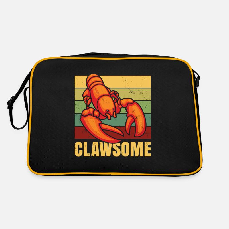 Claw-Like Crab Seafood Design For Retro Bag