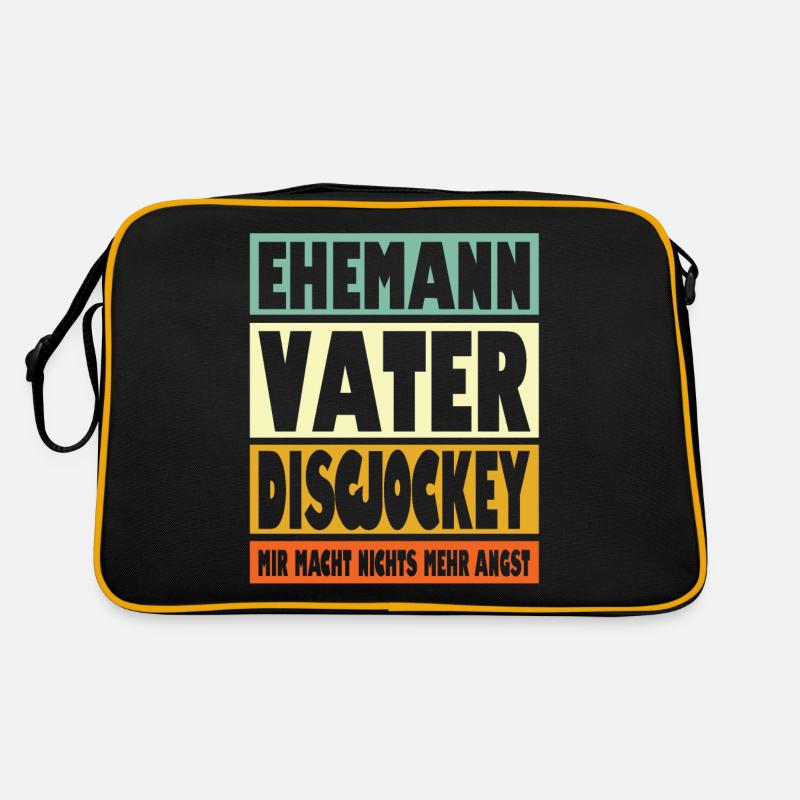 Discjockey Vater Ehemann Held Retro Tasche
