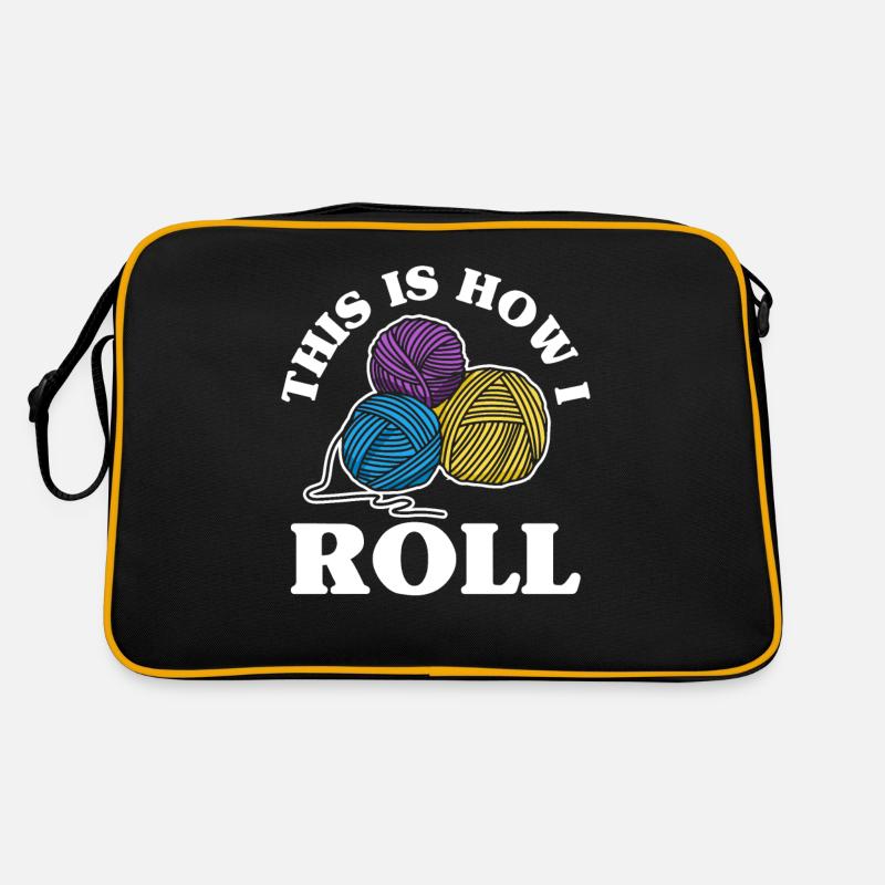 Knitting Wool Yarn Retro Bag