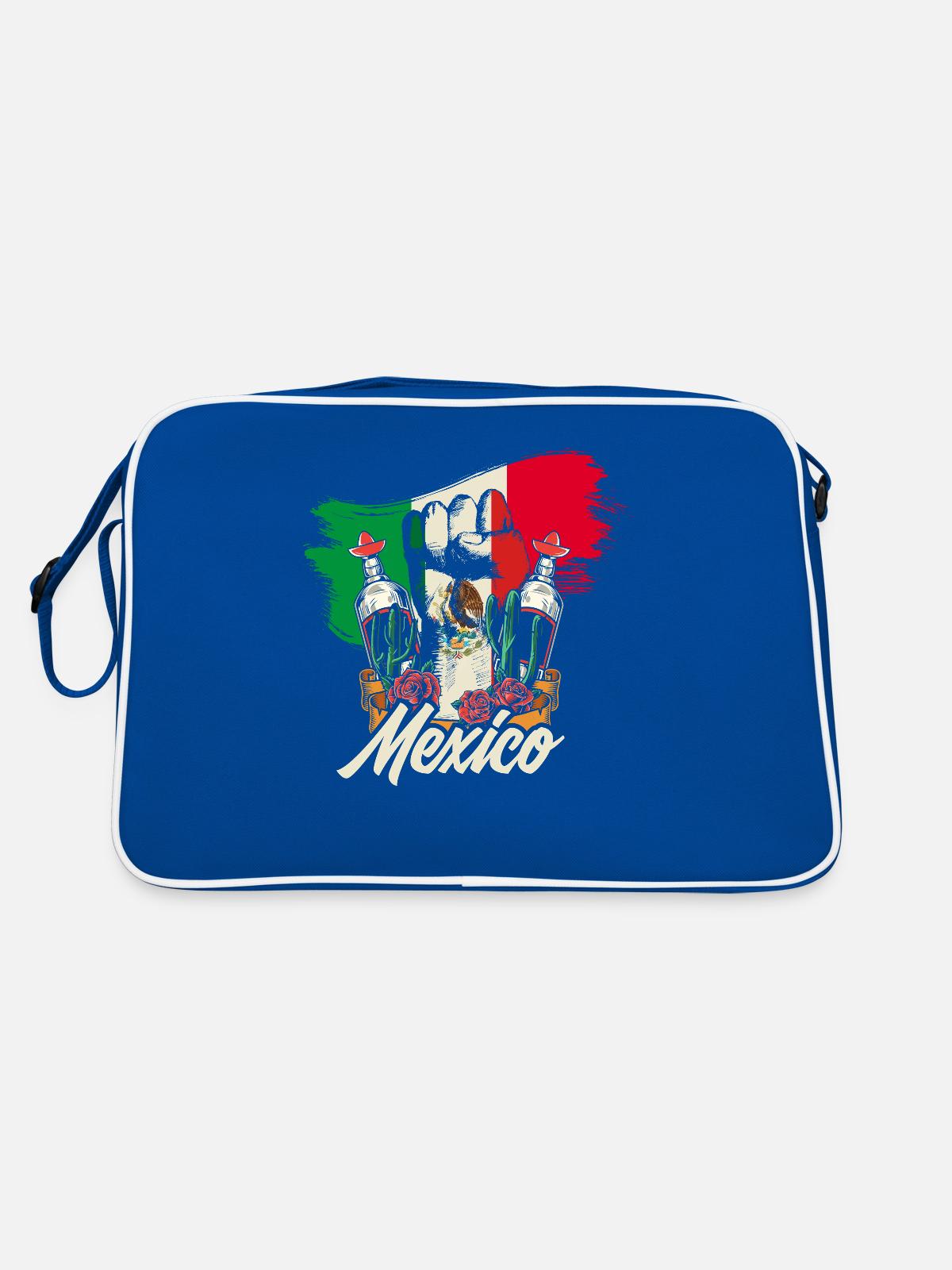 Mexico - Retro Bag - blue/white - Back