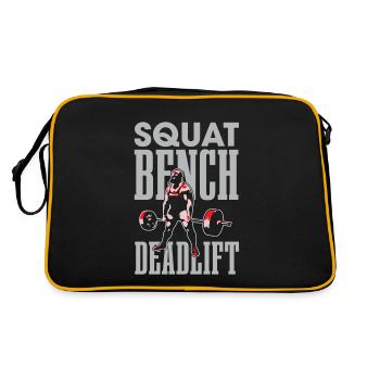 Squat Bench Deadlifts For Bodybuilders - Retro Bag - black/gold - Back