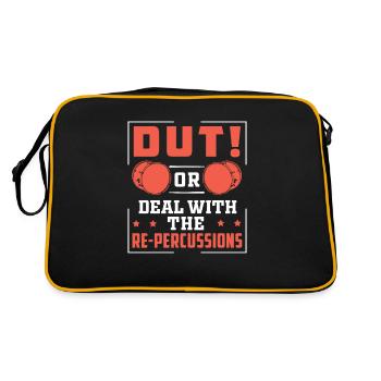 Dut! Or Deal With The Re-Percussions Drumline - Sac Retro - noir/or - Dos
