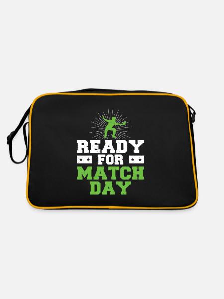 Funny Softball Game For A Baseball Season Iron - Retro Bag - black/gold - Back