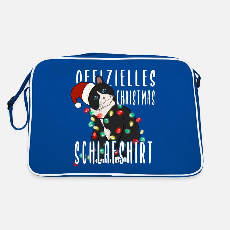 Chemise de couchage de Noël pour chat Sac Retro