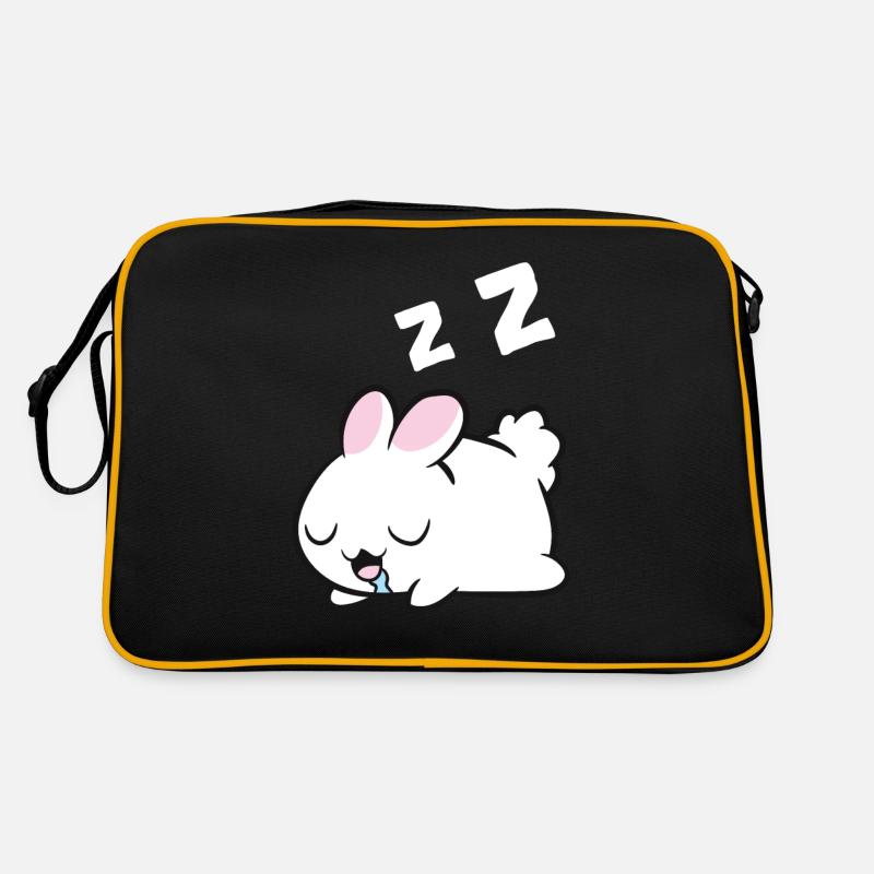 Sleeping Rabbit Sleeping Pajama Rabbit Retro Tasche