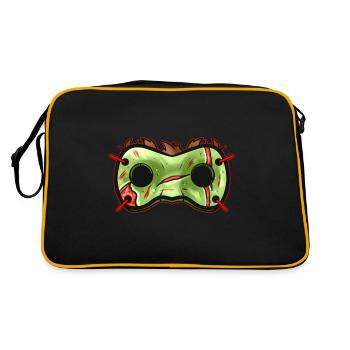 Green Rotten Zombie Mask Costume for Halloween - Retro Bag - black/gold - Back