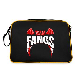 Team Fangs Vampire Horde Halloween - Retro Bag - black/gold - Back