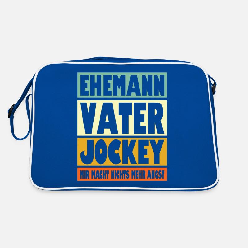 Jockey Vater Ehemann Held Retro Tasche