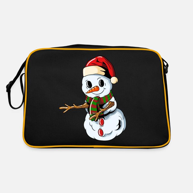 Snowman Christmas Cap Floss Dance Christmas Retro Bag