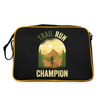 Trail Run Champion Runner Traillauf Running - Sac Retro - noir/or - Dos