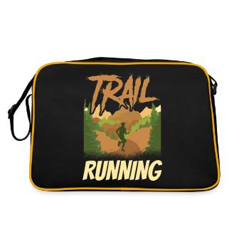 Trail Running Course Trail Running Runner - Sac Retro - noir/or - Dos