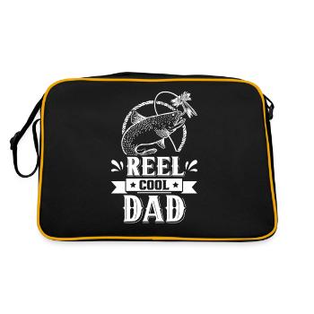 Reel Cool Papa Angler Fishing Fishing Fishermen - Retro Bag - black/gold - Back