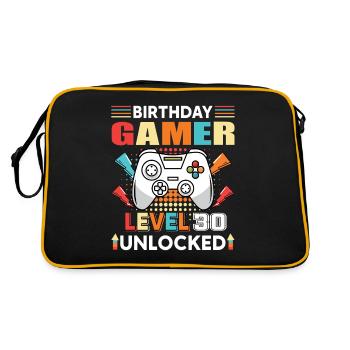 Anniversaire Gamer Niveau 30 Débloqué 30 Anniversaire - Sac Retro - noir/or - Dos