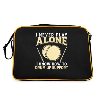 Know How To Drum Up Support de batterie pour - Sac Retro - noir/or - Dos