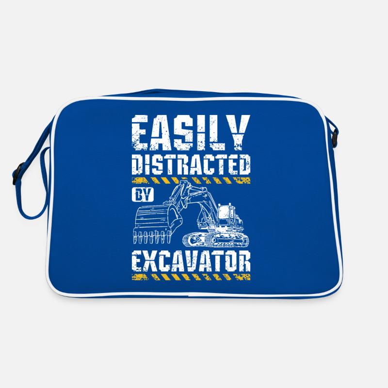Facilement distrait par une excavatrice Sac Retro