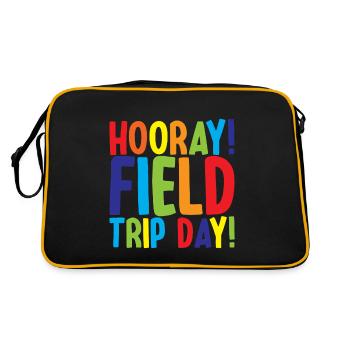 Hooray, Field Trip Day! 3 - Retro Bag - black/gold - Back