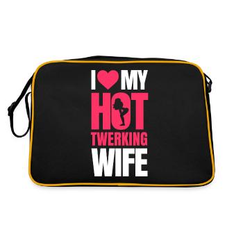 Twerking - Retro Bag - black/gold - Back
