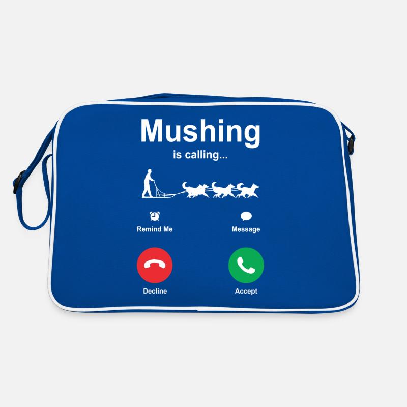Schlittenhunderennen Schlittenhunde Geschenk Retro Tasche