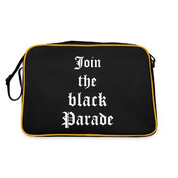 Goth Gothic join the Black Parade - Retro Bag - black/gold - Back