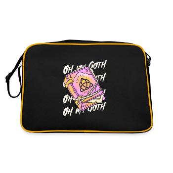 Pastel Goth Oh My Goth - Sac Retro - noir/or - Dos