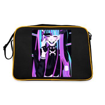 Goth Anime Vaporwave mignon et effrayant Goth - Sac Retro - noir/or - Dos
