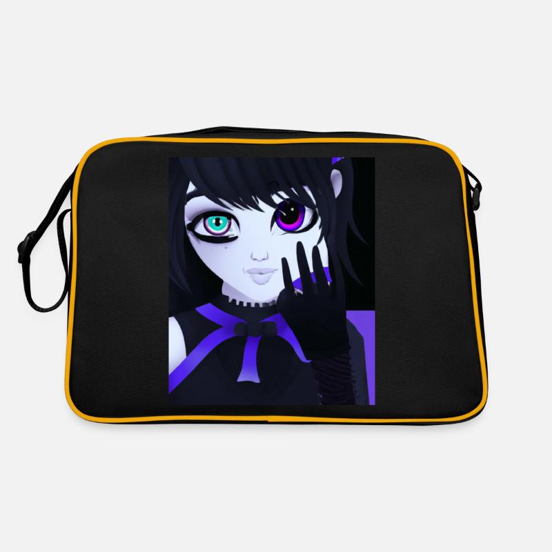 Goth Anime Vaporwave mignon et effrayant Goth Sac Retro