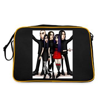 Corporate Goth Gothic Clique Friends - Retro Bag - black/gold - Back