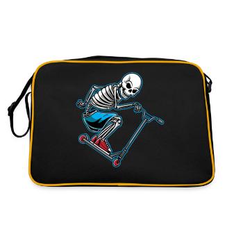 Skeleton Scooter Scooter Halloween Kick Scooter - Retro Bag - black/gold - Back