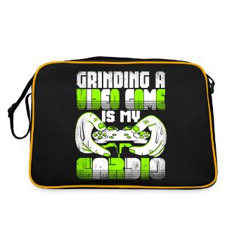 Gamer Gamer Gaming Console Video Games - Retro Bag - black/gold - Back