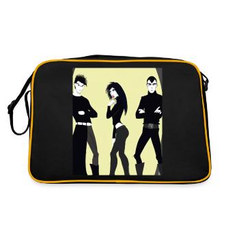Amis de la clique gothique gothique des affaires - Sac Retro - noir/or - Dos
