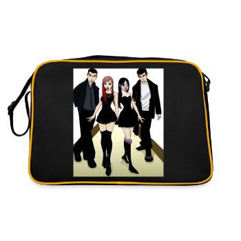 Corporate Goth Gothic Clique Friends - Retro Bag - black/gold - Back